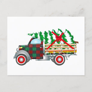 Christmas Truck Postkarte