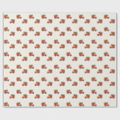 Christmas Truck White Geschenkpapier (Flach)