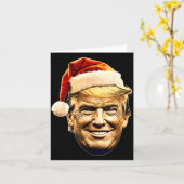 Christmas Trump Face Santa Funny Xmas Meme Men Wom Karte (Gelbe Blume)