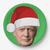 CHRISTMAS TRUMP PAPIERPLATTEN PAPPTELLER (Vorderseite)
