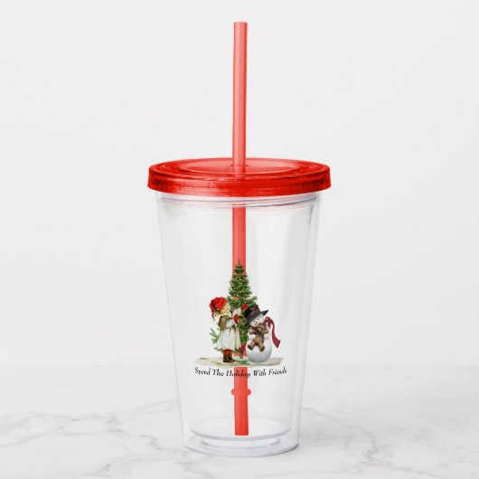 Christmas Tumbler Acryltrinkbecher (Vorderseite)