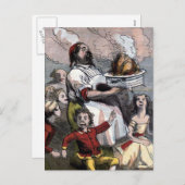 "Christmas Turkey" Vintage Feiertagspostkarte (Vorne/Hinten)