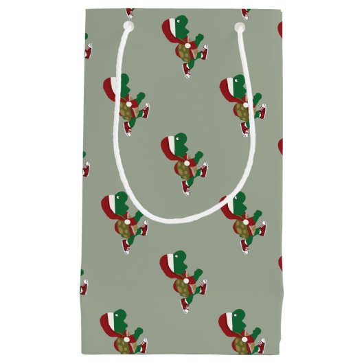 Christmas Turtle Runner Kleine Geschenktüte (Vorderseite)