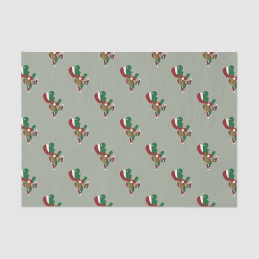 Christmas Turtle Runner Seidenpapier (Vorderseite)