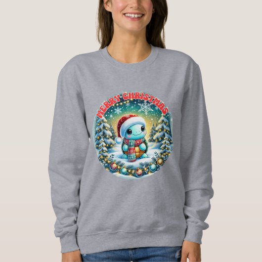 Christmas Turtle Sweatshirt (Vorderseite)