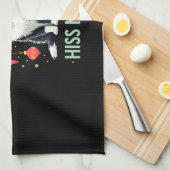 Christmas Tuxedo Cat with Holiday Decorations Merr Geschirrtuch (Viertel Falte)