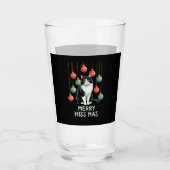Christmas Tuxedo Cat with Holiday Decorations Merr Glas (Vorderseite)