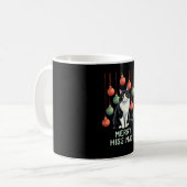 Christmas Tuxedo Cat with Holiday Decorations Merr Kaffeetasse (Vorderseite Links)
