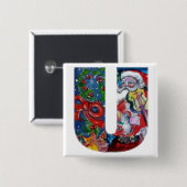 CHRISTMAS U BRIEF / SANTA MIT VIOLIN MONOGRAM BUTTON (Vorne & Hinten)