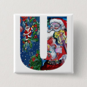CHRISTMAS U BRIEF / SANTA MIT VIOLIN MONOGRAM BUTTON