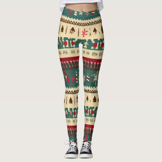 Christmas Ugly Sweater 5 Leggings (Vorderseite)