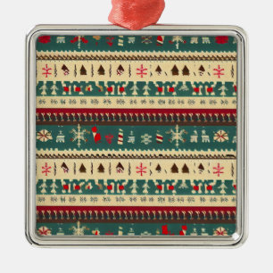 Christmas Ugly Sweater 5 Ornament Aus Metall