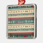 Christmas Ugly Sweater 5 Ornament Aus Metall (Links)