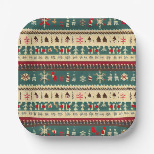 Christmas Ugly Sweater 5 Pappteller