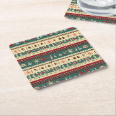 Christmas Ugly Sweater 5 Rechteckiger Pappuntersetzer (angewinkelt)