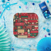 Christmas Ugly Sweater 7 Pappteller (Party)