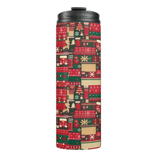 Christmas Ugly Sweater 7 Thermosbecher (Vorderseite)