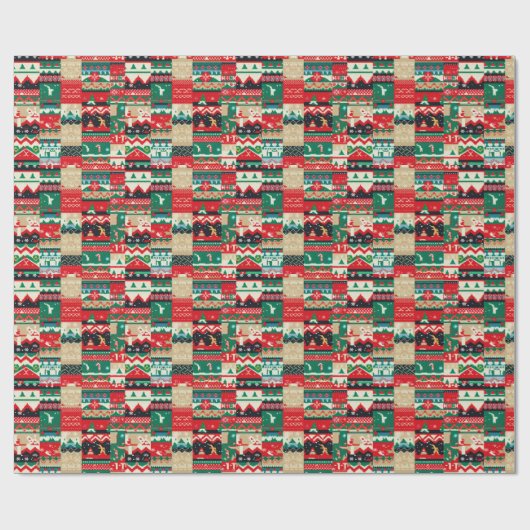 Christmas Ugly Sweater 8 Geschenkpapier (Flach)