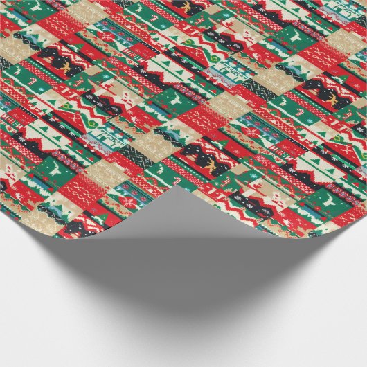 Christmas Ugly Sweater 8 Geschenkpapier (Ecke)