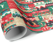 Christmas Ugly Sweater 8 Geschenkpapier (Rolleneckpunkt)