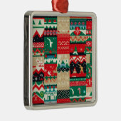 Christmas Ugly Sweater 8 Ornament Aus Metall (Rechts)