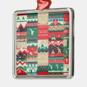 Christmas Ugly Sweater 8 Ornament Aus Metall (Links)