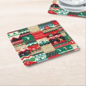 Christmas Ugly Sweater 8 Rechteckiger Pappuntersetzer (angewinkelt)