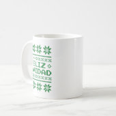 Christmas Ugly Sweater Feliz Navidad Xel Pattern S Kaffeetasse (Vorderseite Links)