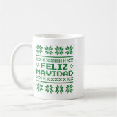 Christmas Ugly Sweater Feliz Navidad Xel Pattern S Kaffeetasse (Links)