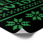 Christmas Ugly Sweater Feliz Navidad Xel Pattern S Poster (Ecke)