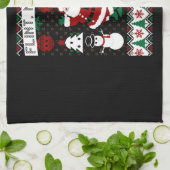 Christmas Ugly Sweater Flint Michigan Geschirrtuch (Gefaltet)