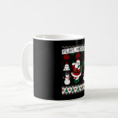 Christmas Ugly Sweater Flint Michigan Kaffeetasse (Vorderseite Links)