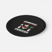 Christmas Ugly Sweater Flint Michigan Pappteller (Schrägansicht)