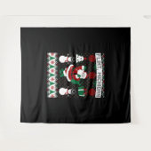 Christmas Ugly Sweater Flint Michigan Wandteppich (Vorderseite (Horizontal))
