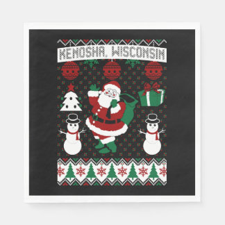 Christmas Ugly Sweater Kenosha Wisconsin Serviette