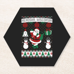 Christmas Ugly Sweater Kenosha Wisconsin Untersetzer