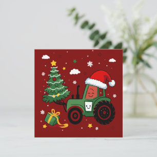Christmas Ugly Xmas Funny Santa Reindeer Truck Feiertagskarte