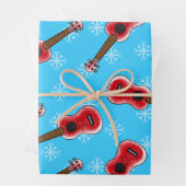 Christmas Ukulele Uke Player Musician Muster Geschenkpapier Set (Beispiel)