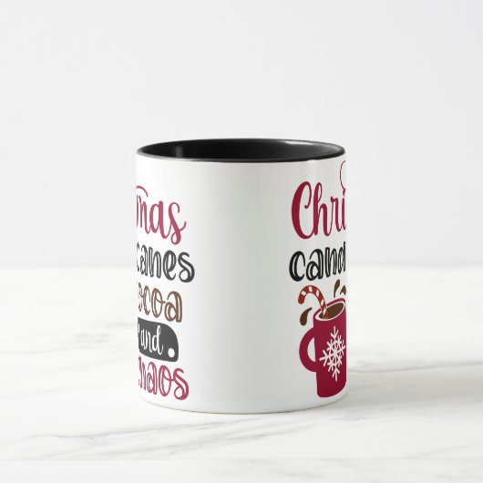 CHRISTMAS UND CANDY CANES TASSE (Zentrum)