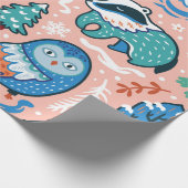 CHRISTMAS UND HANUKKAH WALDTIERE GESCHENKE WRAP GESCHENKPAPIER (Ecke)