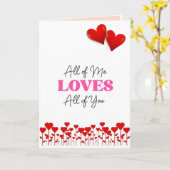 CHRISTMAS UND "I LIEBE YOU" KARTE (Gelbe Blume)