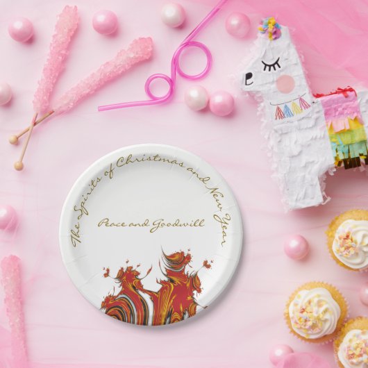 CHRISTMAS UND NEUJAHR PAPPTELLER (Party)