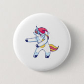 Christmas Unicorn Button (Vorderseite)