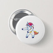 Christmas Unicorn Button (Vorne & Hinten)