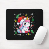 Christmas Unicorn Cute Magical Xmas Toddler Girls  Mousepad (Mit Mouse)