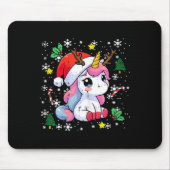 Christmas Unicorn Cute Magical Xmas Toddler Girls  Mousepad (Vorne)