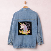 CHRISTMAS UNICORN DENIM JEAN JACKET JEANSJACKE (Hangar)