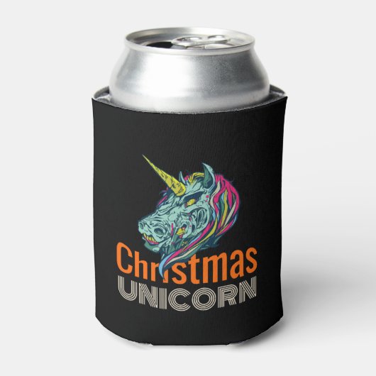 Christmas Unicorn Dosenkühler (Kanne Vorderseite)