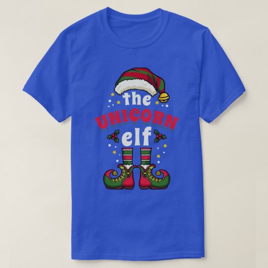 Christmas Unicorn Elf T-Shirt (Design vorne)