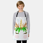 Christmas Unicorn Face Schürze (Getragen)